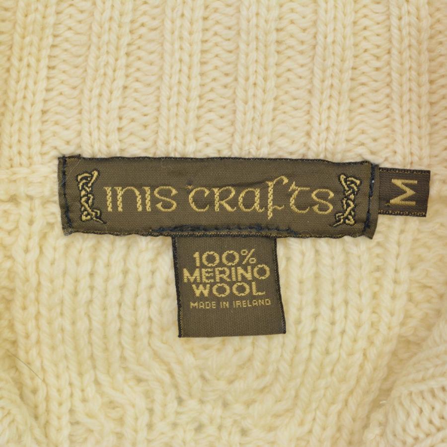 INIS CRAFTS 90s アイルランド製 ジップ フィッシャーマン ケーブル