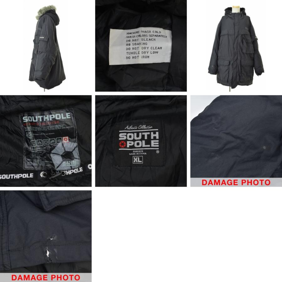 【SOUTHPOLE】フード付き ファーダウンコート SOUTH POLE フード付き ファー ダウンコート : ブランド古着の買取販売