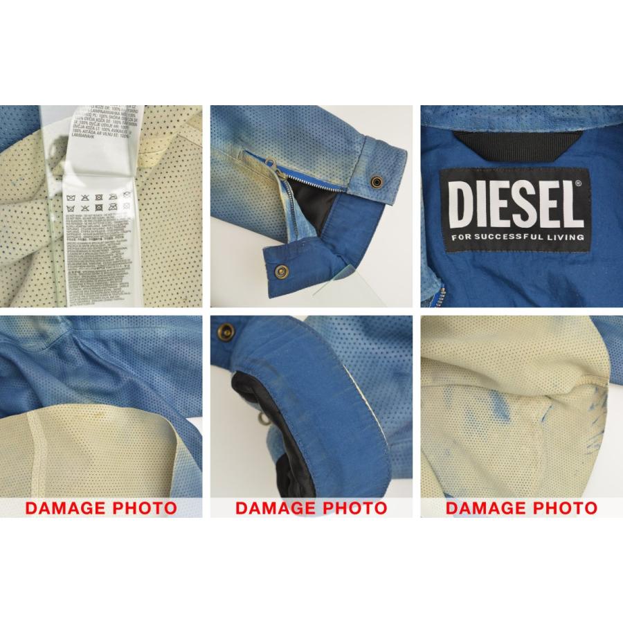【DIESEL】23SS A08807 L-CLIME シープスキン パンチングレザージャケット DIESEL（ディーゼル） 23SS A08807 L-CLIME シープスキン パンチング