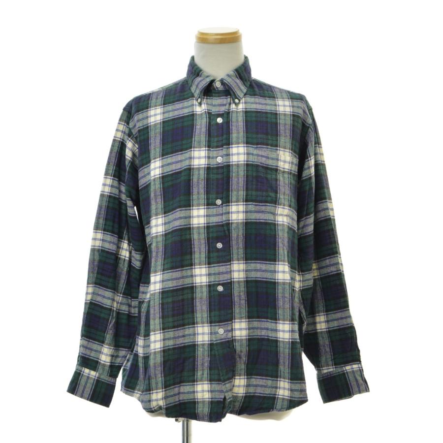 L.L.Bean（エルエルビーン） 80s〜90s USA製 タータンチェック ボタン 