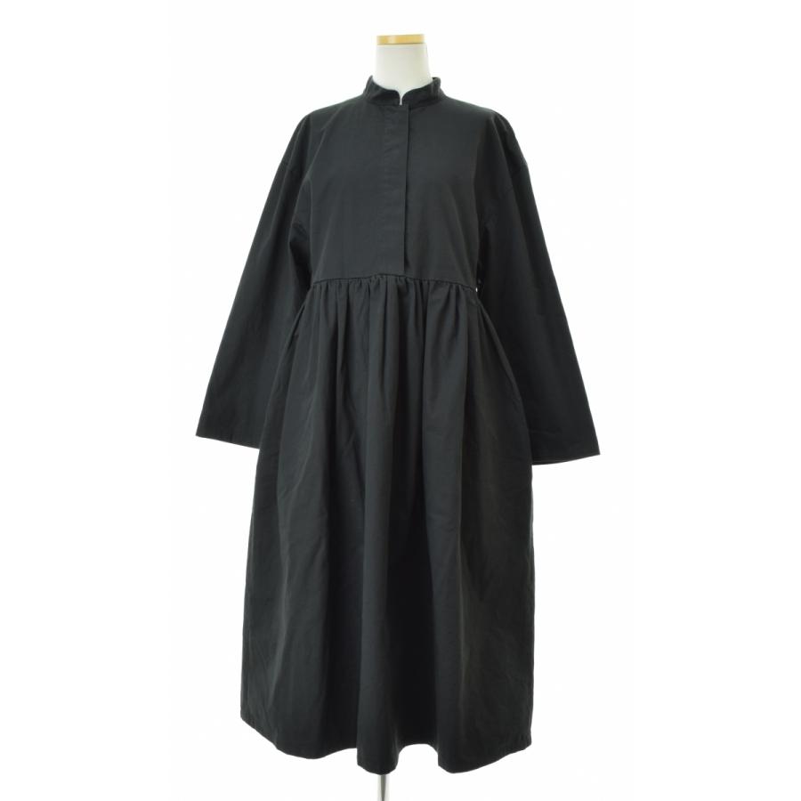 foufou 91OP01 THE DRESS #06 シャツギャザーワンピース 長袖