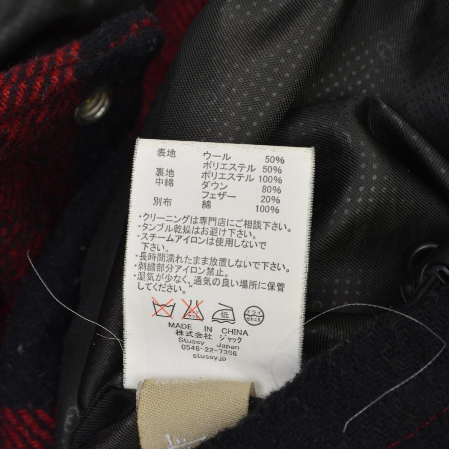 【STUSSY】バッファローチェック ウールダウンジャケット STUSSY（ステューシー） バッファローチェック ウール ダウン