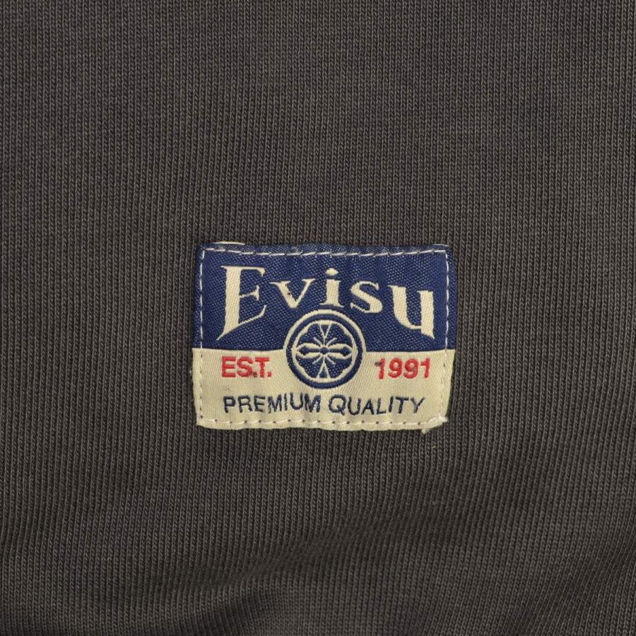 EVISU / エヴィス 仏頭とロゴ刺繍 リラックスフィット 長袖スウェット