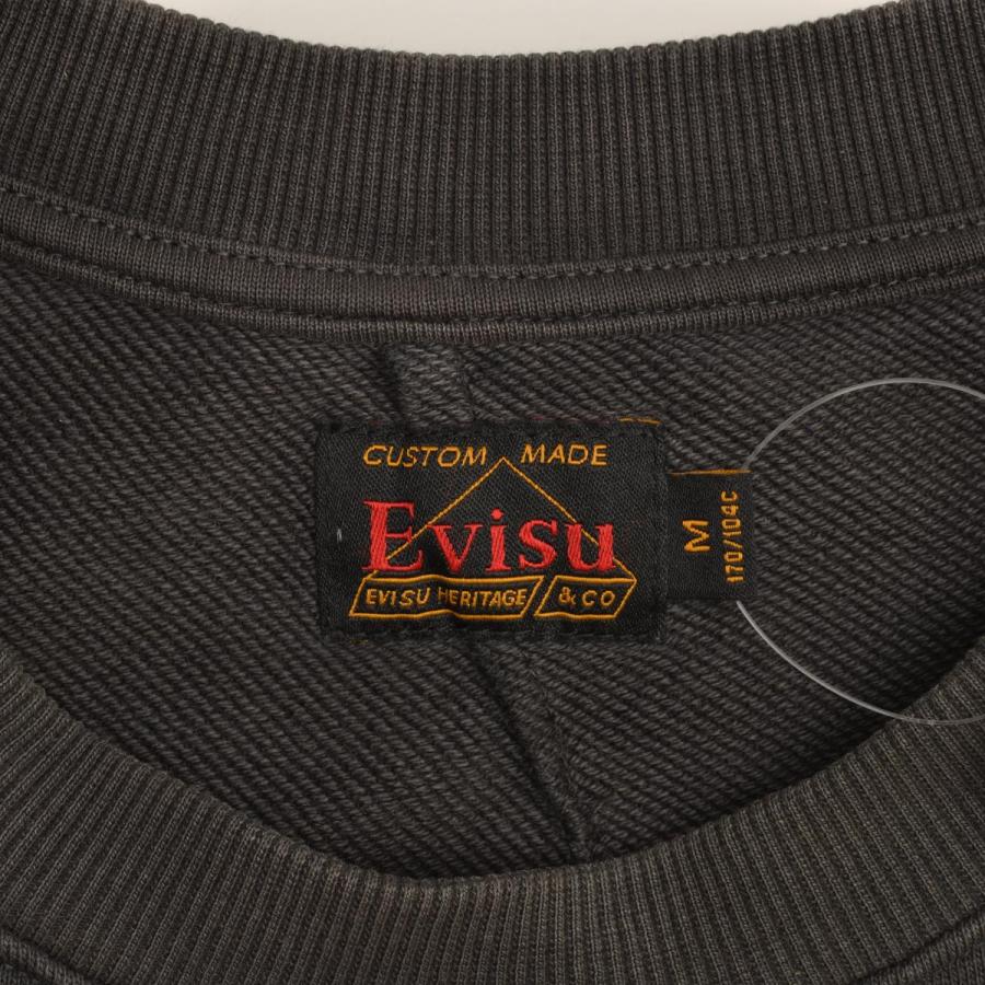 EVISU / エヴィス 仏頭とロゴ刺繍 リラックスフィット 長袖スウェット