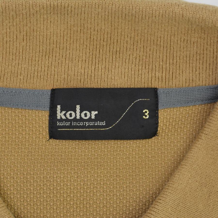 kolor / カラー 20SS 20SCM-T03202 ビッグカノコ POLO 半袖ポロシャツ