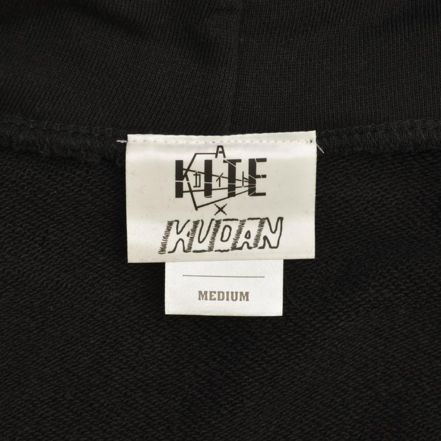 KUDAN × A KITE / クダン × アカイト ラップ プルオーバー スウェットパーカーの画像