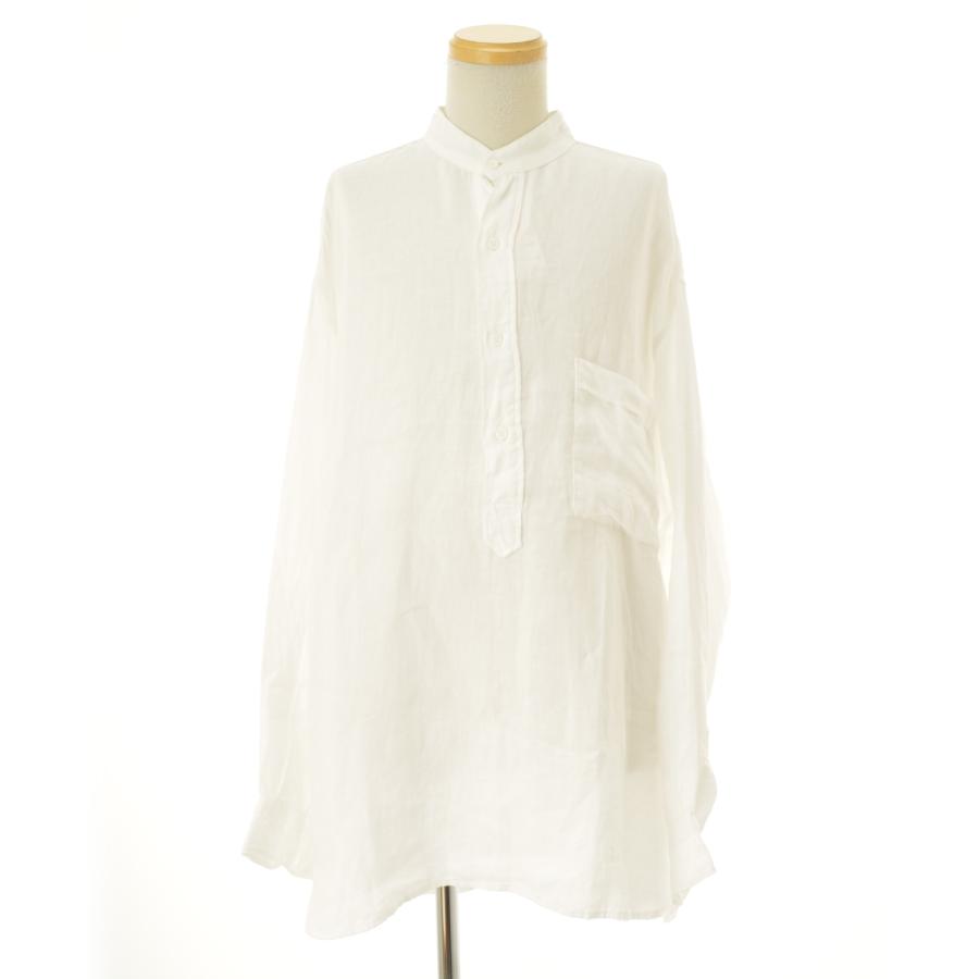 COMOLI / コモリ 25SS B01-02007 リネンWクロス プルオーバー 長袖