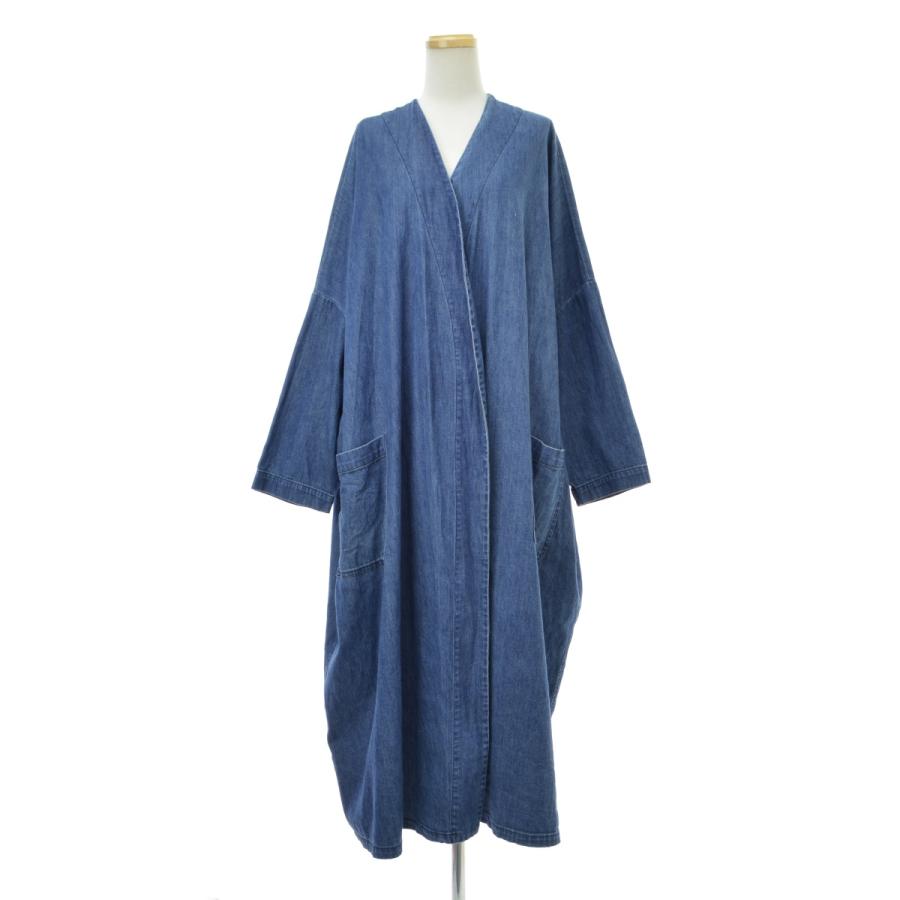【美品】mizuiro ind ミズイロインド　デニムワイドコート　ロングコート mizuiroind（ミズイロインド） mizuiro-ind / ミズイロインド デニム