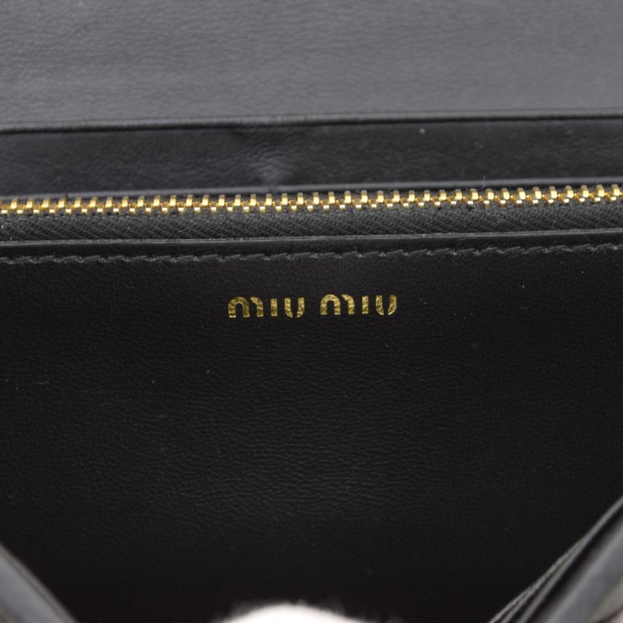 【MIUMIU】5MH109 クリスタル マテラッセ財布 miu miu（ミュウミュウ） 【訳アリ アウトレット】ミュウミュウ