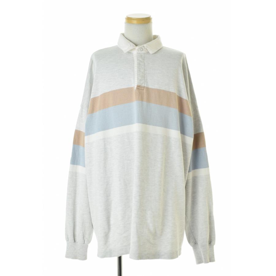 L.L.Bean（エルエルビーン） 80s〜90s USA製 ボーダー 長袖ポロシャツ