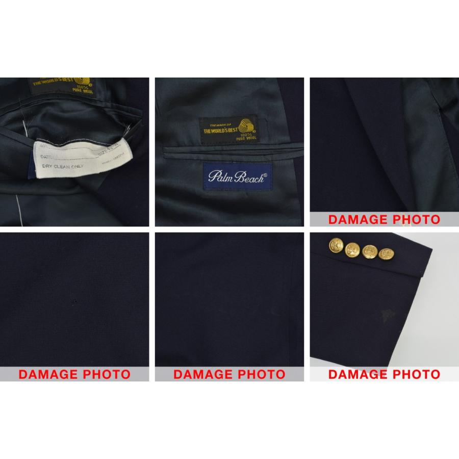 【PalmBeach】金ボタン シングル ブレザージャケット Palm Beach 金ボタン シングル ブレザー ジャケット : ブランド古着の