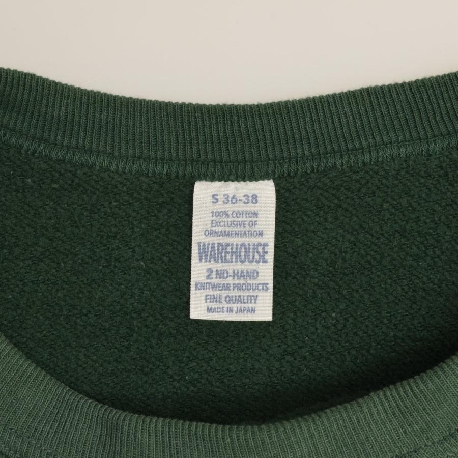 【WAREHOUSE】2ND-HAND 前V セットインスリーブ長袖スウェット WAREHOUSE（ウエアハウス） 2ND-HAND 前V セットインスリーブ 長袖