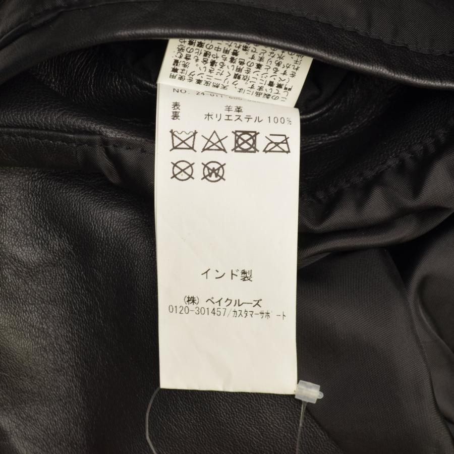 【JOURNALSTANDARD】24AW 24011600556030 シープレザー ステンカラー ブルゾンレザージャケット JOURNAL STANDARD（ジャーナルスタンダード） 24AW 24011600556030