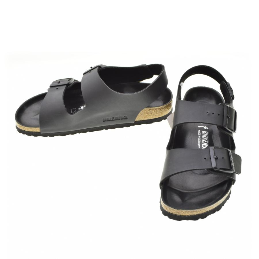 【極美品】BIRKENSTOCK ミラノ サンダル レザー ブラック 39 BIRKENSTOCK（ビルケンシュトック） MILANO ミラノ レザー サンダル
