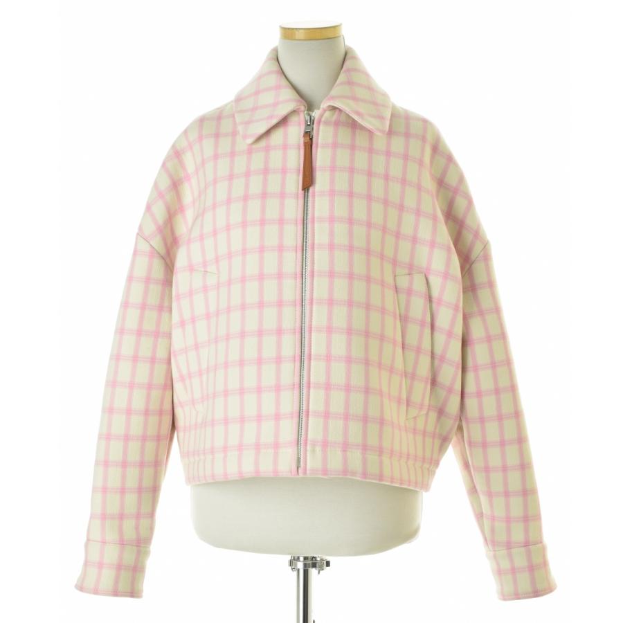 LOEWE（ロエベ） 25SS S359Y02XDB ウールブレンド チェック ブルゾン