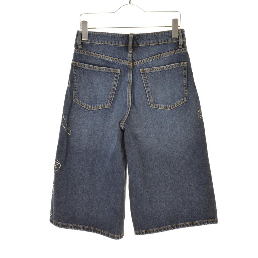 ZARA（ザラ） 8197/005/407 リボン ラインストーン クロップドパンツ