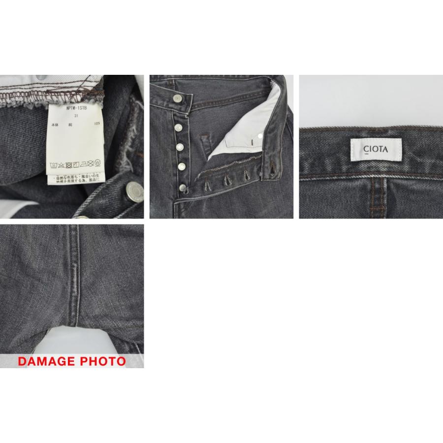 CIOTA / シオタ NPTM-1STB ブラック スビンコットン 13,5oz ストレート
