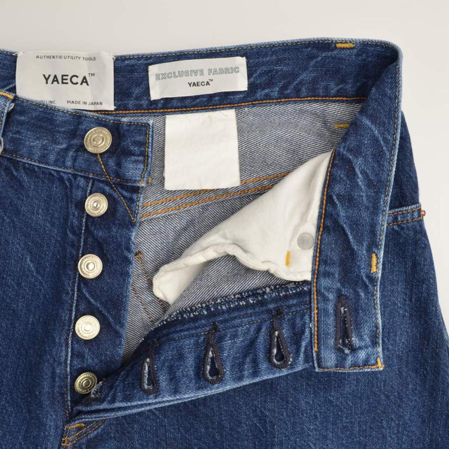 YAECA（ヤエカ） テーパード セルビッチ デニムパンツ : ブランド古着