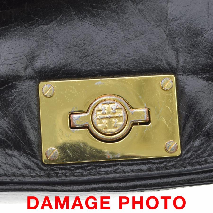 TORY BURCH（トリーバーチ） ターンロック レザー ショルダーバッグ 