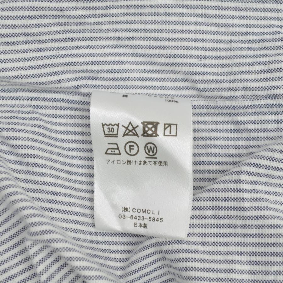 COMOLI / コモリ 23SS X01-02009 OX BD SHIRT ストライプ オックスBD