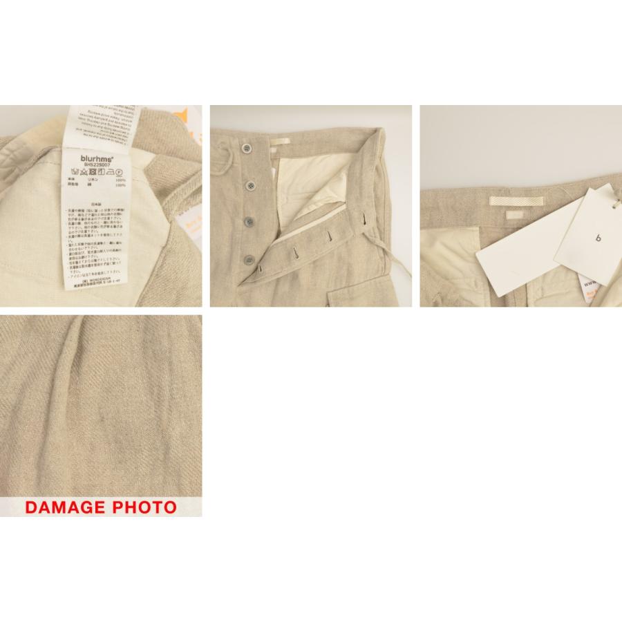 Brahms リネン100% パンツ 定価39600円 blurhms / ブラームス BHS22S007 Linen Twill 5P Easy Pants リネン