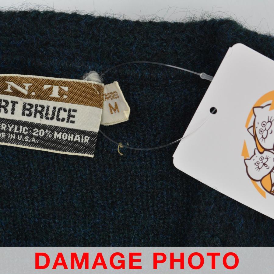 ROBERT BRUCE 60s USA製 モヘアVネック 長袖ニットセーター : ブランド 
