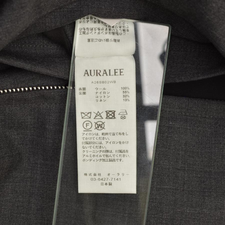 AURALEE / オーラリー 26SS A26SB02WB BONDED TROPICAL WOOL ZIP BLOUSON ウールジャケットの画像