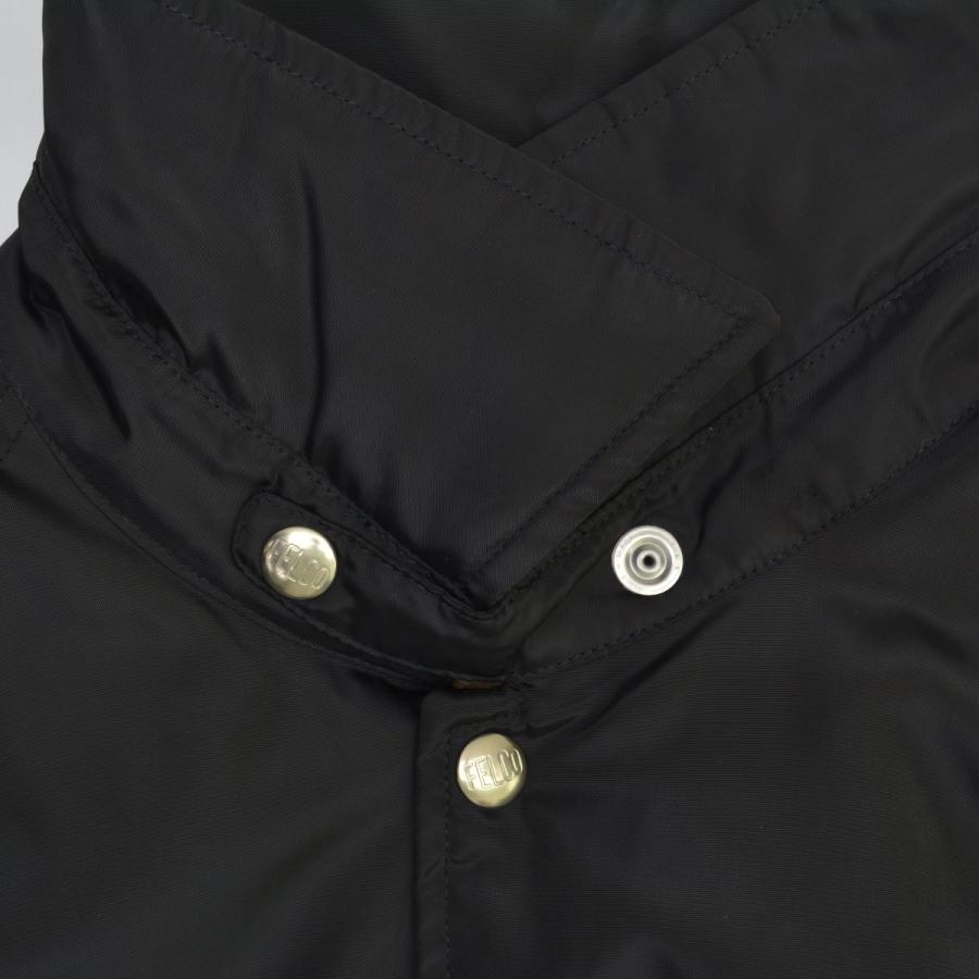 【felco】CLASSIC FIT OXFORD NYLON SATIN JACKET チンスト付ボアライニング コーチジャケット felco / フェルコ CLASSIC FIT OXFORD NYLON SATIN JACKET チンスト付