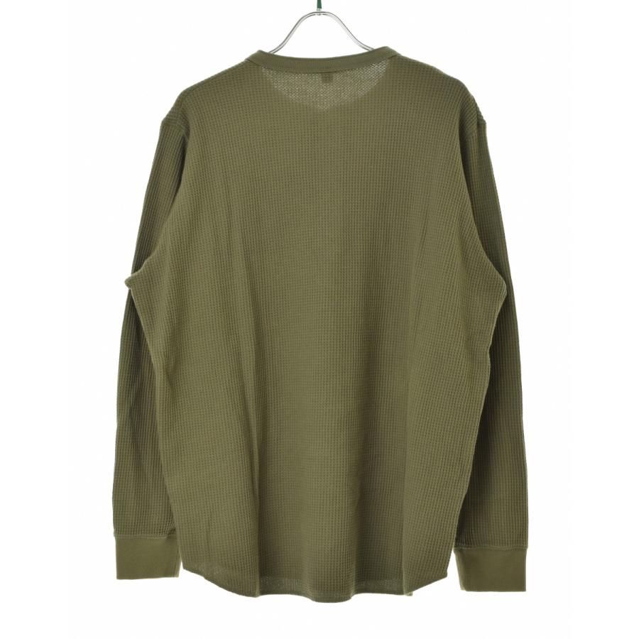 ユニクロ（UNIQLO） サーマルワッフル ヘンリーネック 長袖Tシャツ 