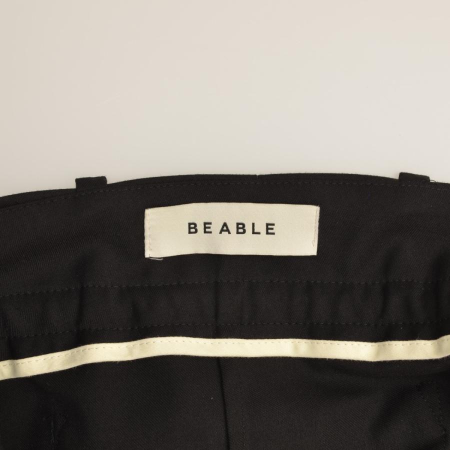 BE ABLE / ビーエイブル ERIK ドローコード ウール プリーツスラックス