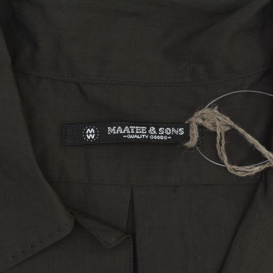MAATEE&SONS / マーティーアンドサンズ 26SS MT6103-0603A MUSOU OPEN COLLAR 160/SUVIN 長袖シャツの画像