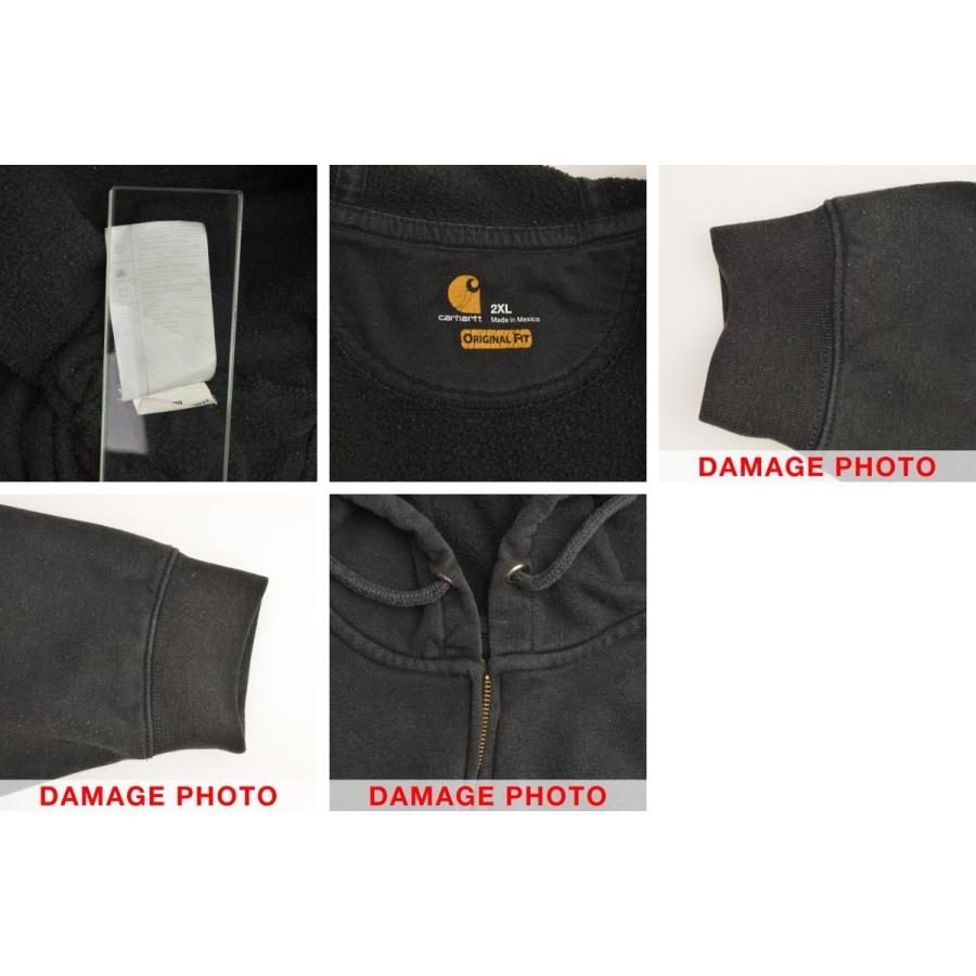 【CARHARTT】K122 BLK ORIGINAL FIT Midweight Hooded Zip Front ミッドウェイトフーディジップアップスウェットパーカー Carhartt（カーハート） K122 BLK ORIGINAL FIT Midweight Hooded Zip