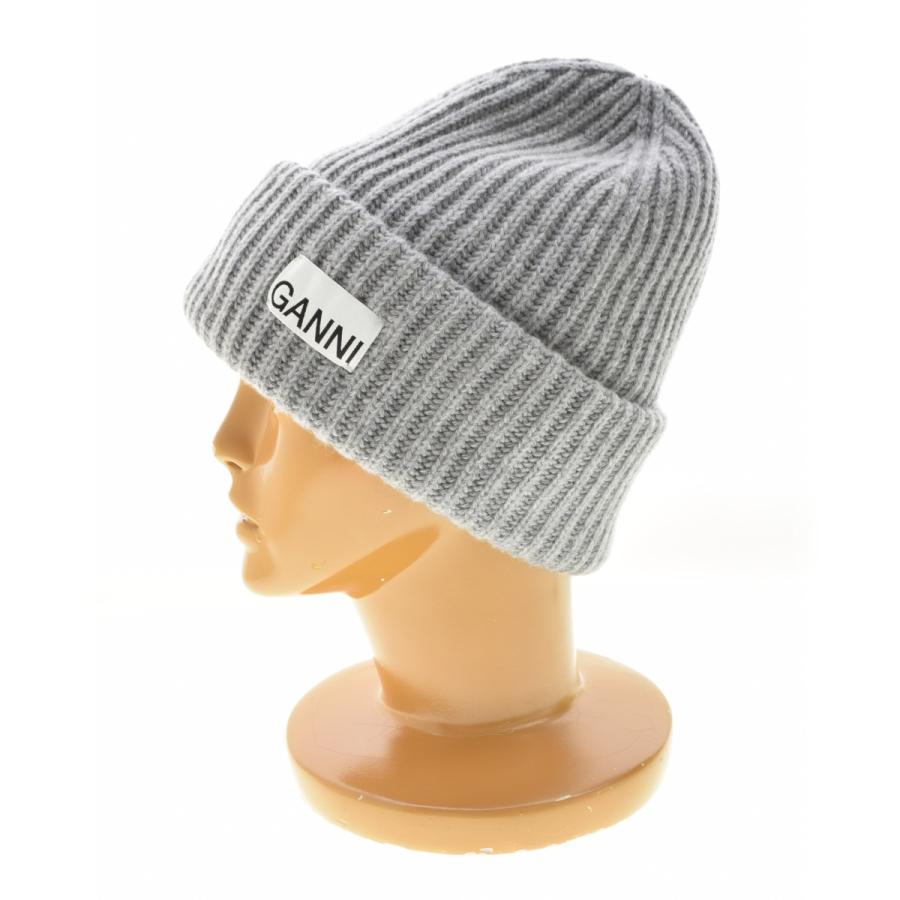 GANNI / ガニー A4429 Structured Rib Beanie ニットキャップ