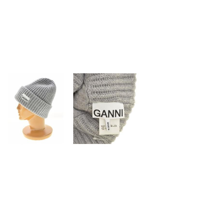GANNI / ガニー A4429 Structured Rib Beanie ニットキャップ