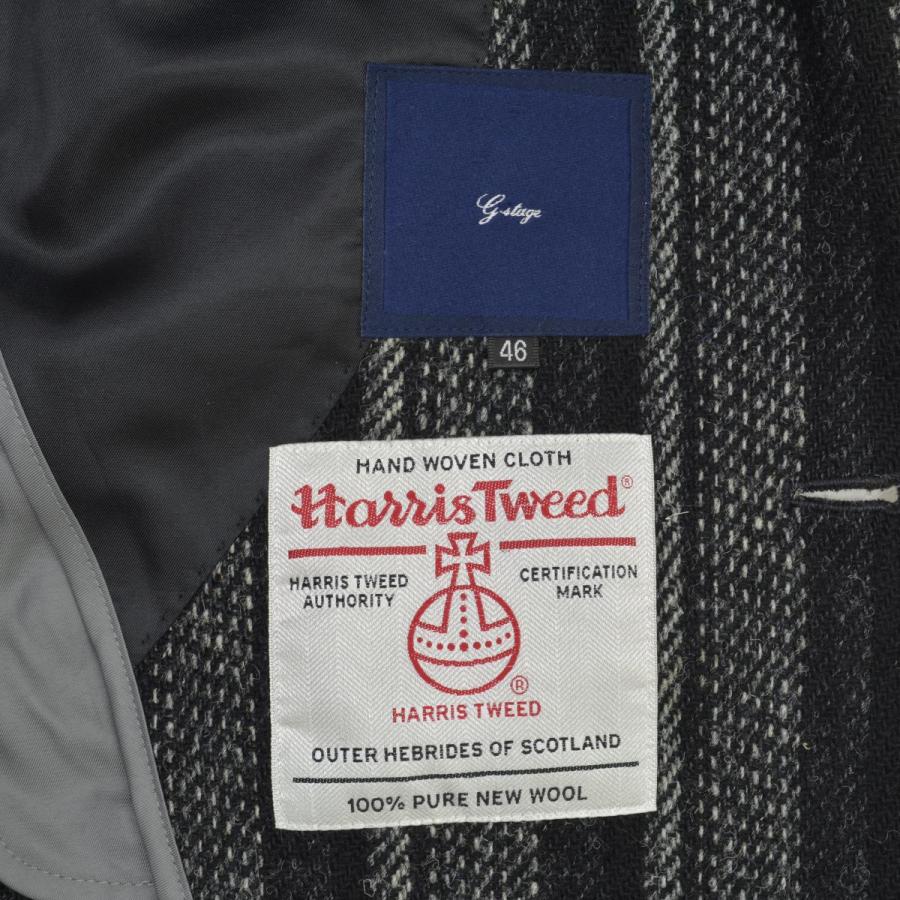 【G-STAGE】HARRIS TWEED 2釦 ボールドストライプウールジャケット G-STAGE / ジーステージ HARRIS TWEED 2釦 ボールドストライプ ウール