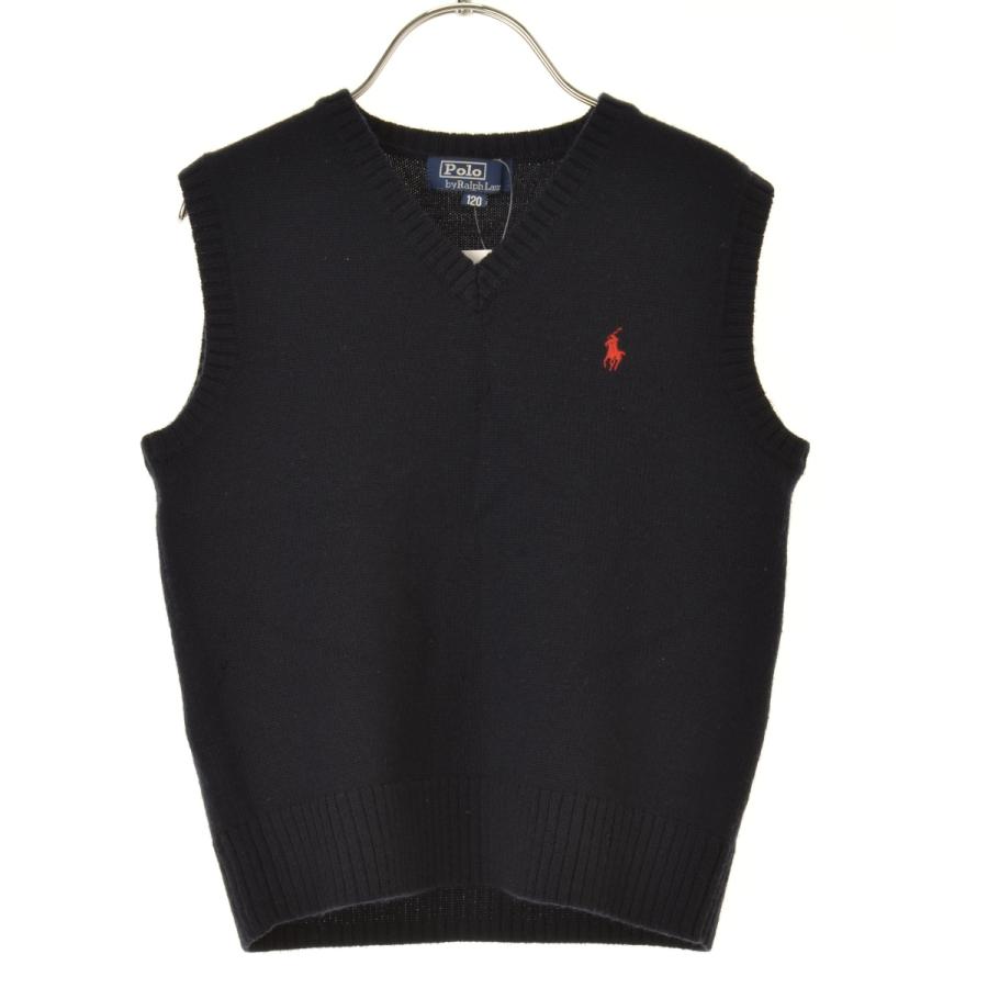 ポロラルフローレン ポニー刺繍 Vネック ニットベスト ライトグレー POLO RALPH LAUREN（ポロ・ラルフローレン） POLO RALPH LAUREN / ポロ