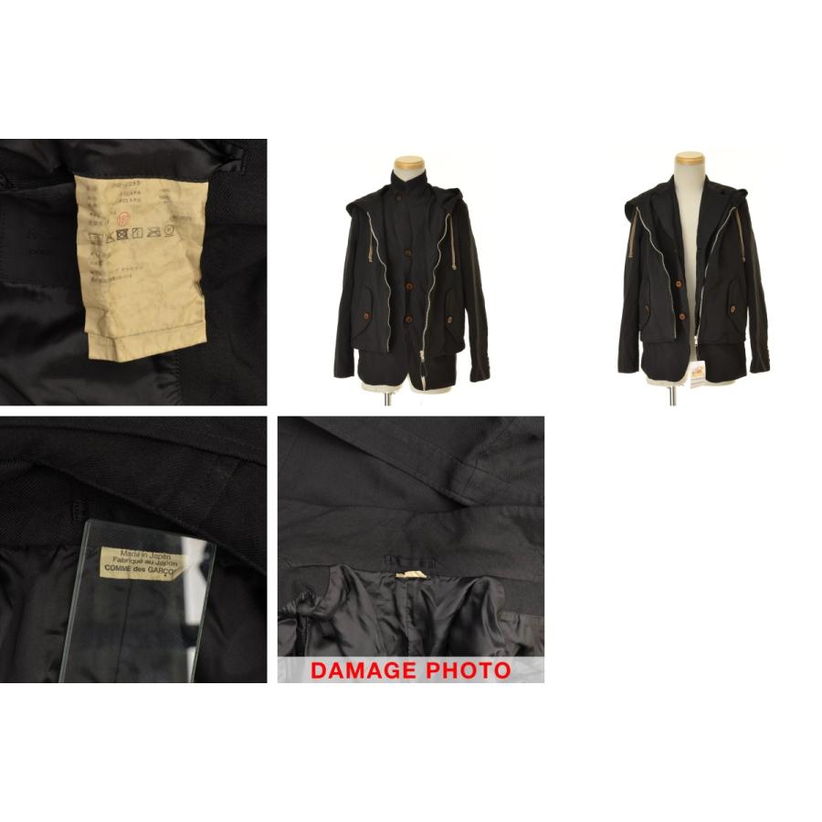 コムデギャルソンオムドゥ ポリ縮　エステルパーカー 26ss COMME des GARCONS HOMME DEUX / コムデギャルソン オムドゥ 26SS