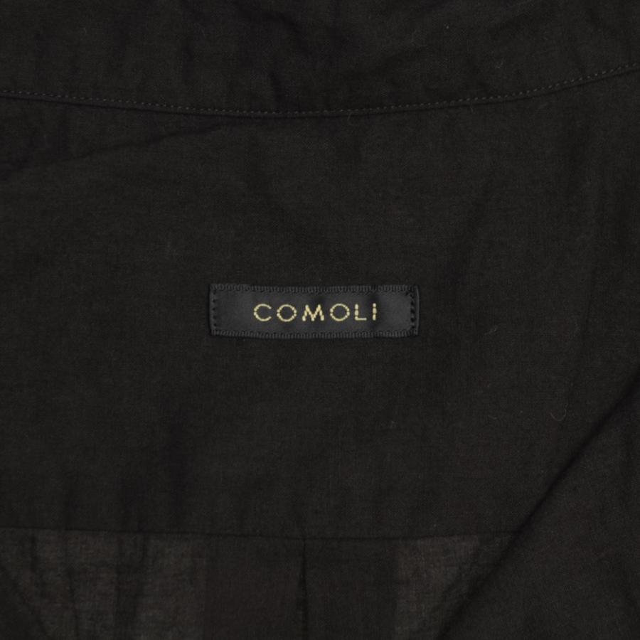 COMOLI / コモリ 26SS D01-02011 KHADIコットン 半袖オープンカラー