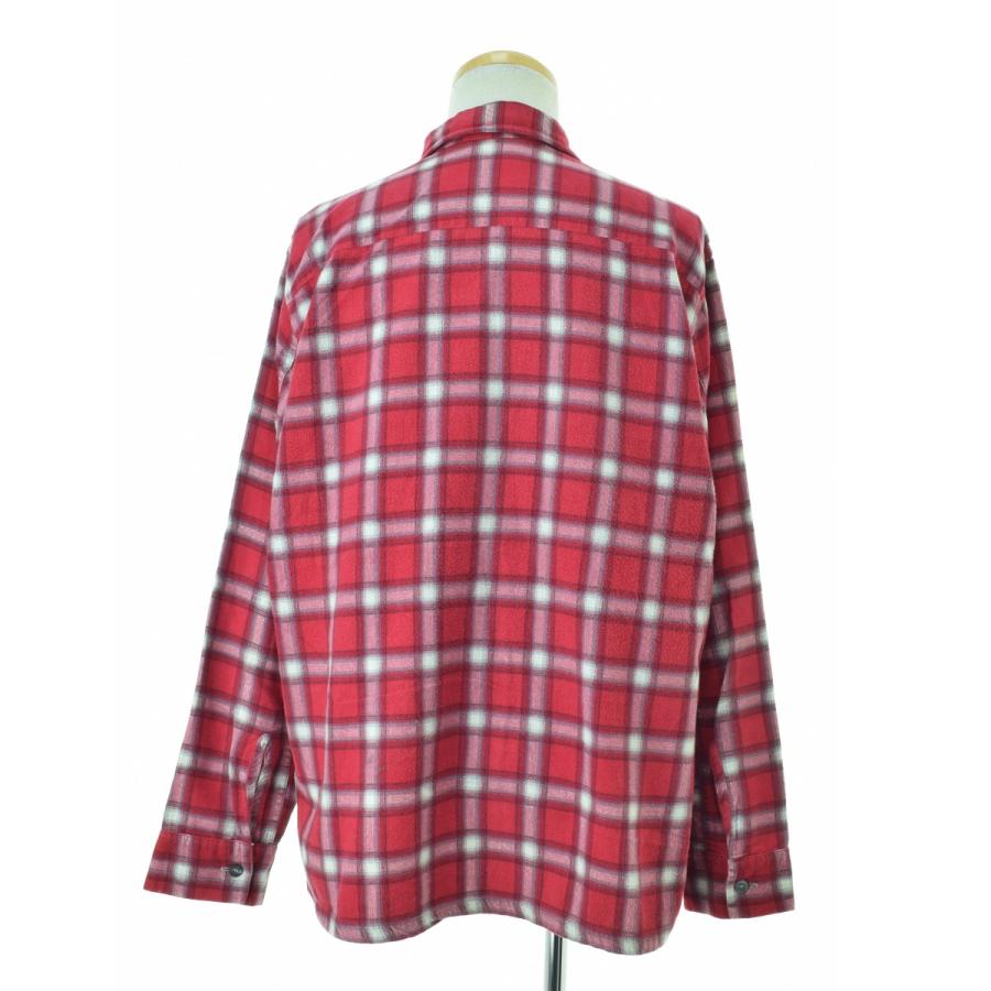 TOPSALL 60s〜70s チェック柄プリントネル 長袖シャツ : g008018449 