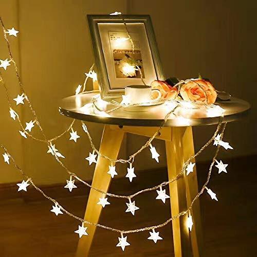 期間限定30 Off Ledスターライト ホワイトデー クリスマス ハロウィン 結婚式 電飾 バレンタインデー 星型装飾 五芒星 10m電球数80 イルミネーションライト クリスマスライト Www We Job Com