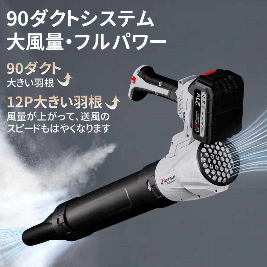 【正規品】ブロワー ジェットドライブロワー 充電式 500000RPM 小型 5段階 超強風 除雪 洗車 落ち葉 庭掃 電動エアダスター マキタ互換 除塵 掃除機 家庭 |  | 02