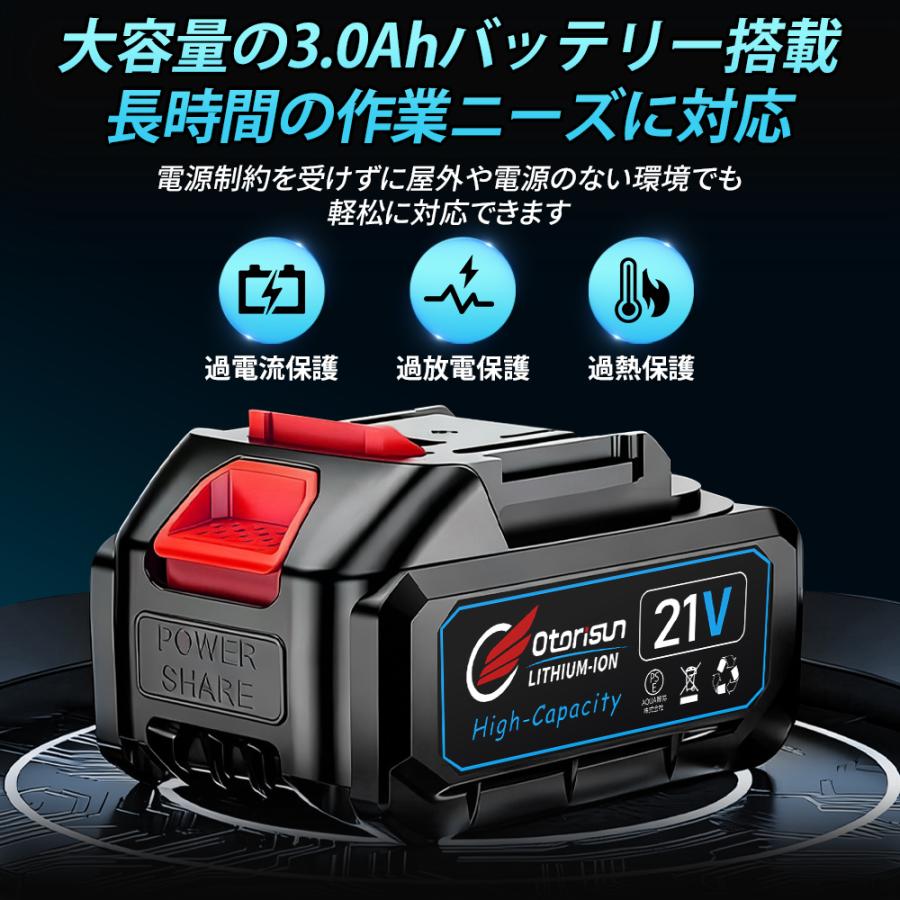 【正規品】インパクトレンチ 電動ドライバー 2025 電動ドリル タイヤ交換 マキタ バッテリー対応 充電式 18v/21v 無段変速 正逆転両用 電動工具 LEDライト付き |  | 12