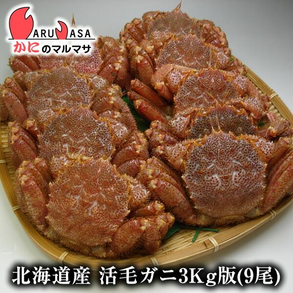 楽天市場 活毛がに 3kg詰め 9尾セット 北海道産 極上毛ガニ 母の日 ギフト お土産 通販 Sooperchef Pk