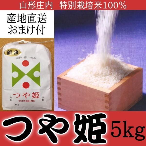 山形庄内米 特別栽培米 つや姫 100% 5kg 産地直送 おまけ付｜kani