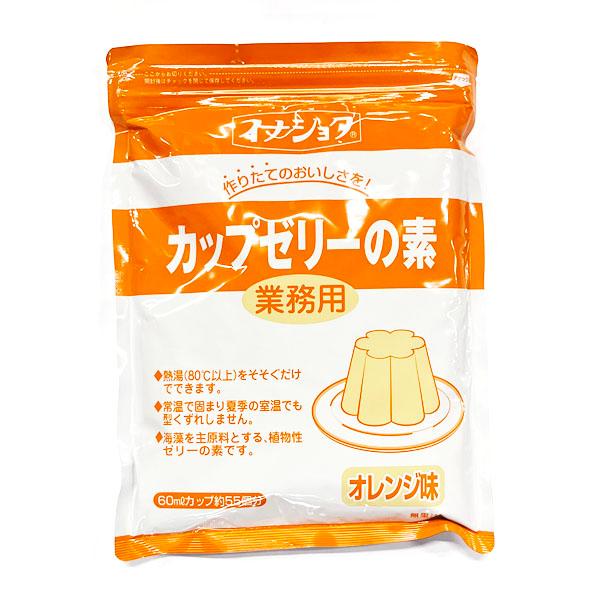 イナショク カップゼリーの素 (オレンジ味) 600g チャック付袋 伊那