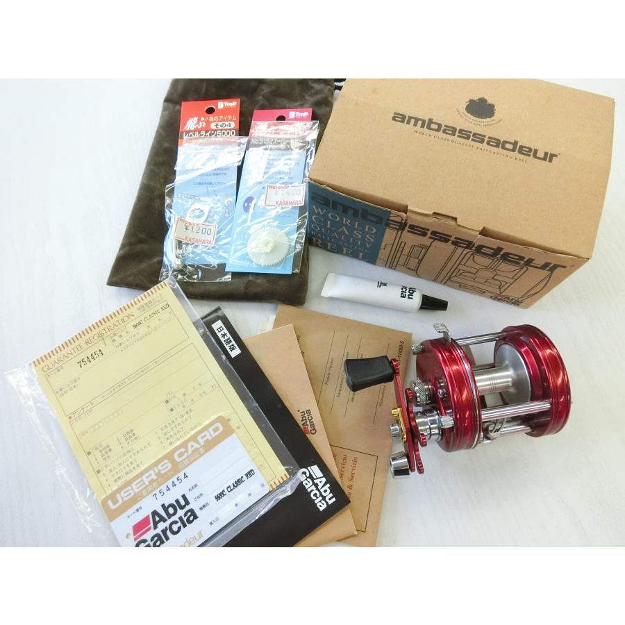 ABU アンバサダー 5500C クラシック レッド お見逃しなく！〇USED 