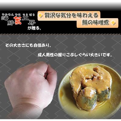 北海道 釧路産 さば味噌煮缶 190g 6個 サバ缶 みそ煮 まとめ買い 送料無料 鯖缶詰 お取り寄せ ギフト グルメ｜kanikoubou｜03