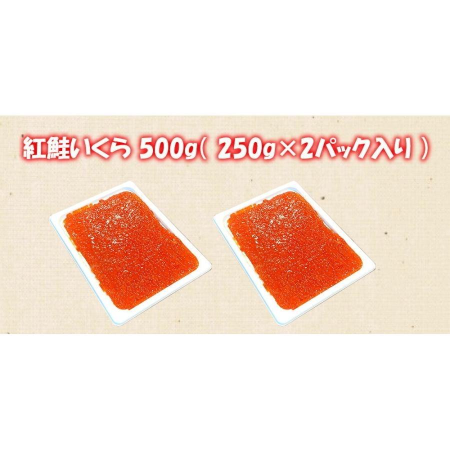 いくら イクラ 醤油漬け ( 紅鮭 ) 紅鮭いくら 500g ( 250g×2パック ) イクラ 小粒 海鮮丼 軍艦 ちらし 寿司 母の日 父の日 プレゼント ギフト｜kanipara｜12