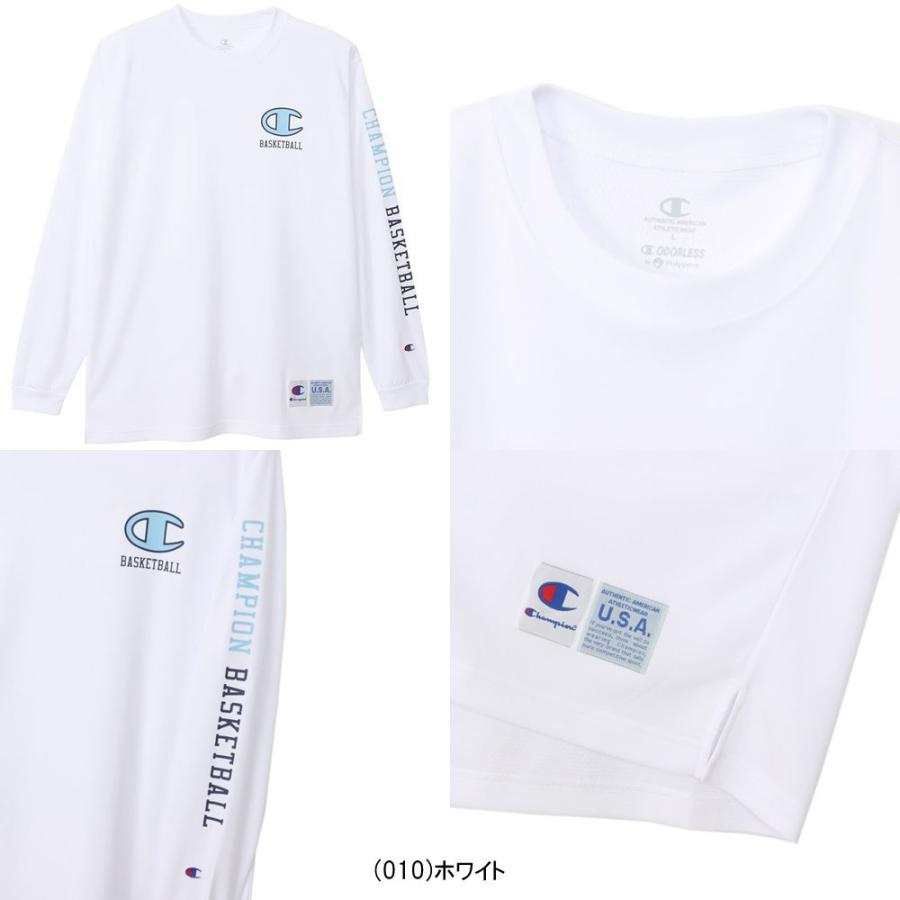 メール便無料 チャンピオン ロングスリーブ Tシャツ 長袖 CAGERS C3-YB455 CHAMPION バスケット｜kanisponet｜02