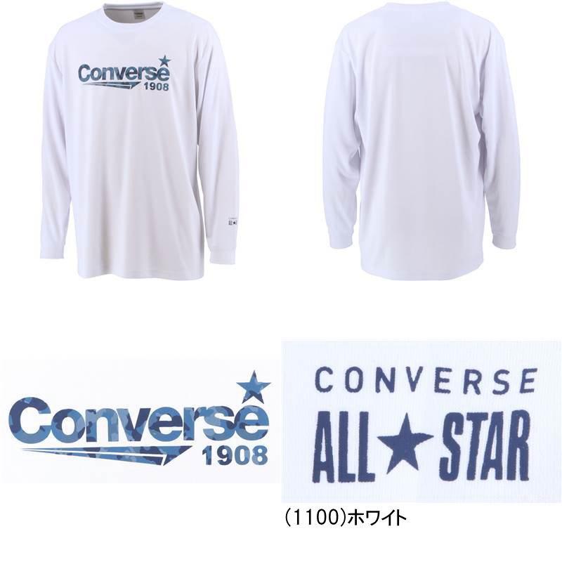 メール便無料 コンバース メンズ プリント ロングスリーブ 長袖 Tシャツ プラクティス CB222359L｜kanisponet｜02